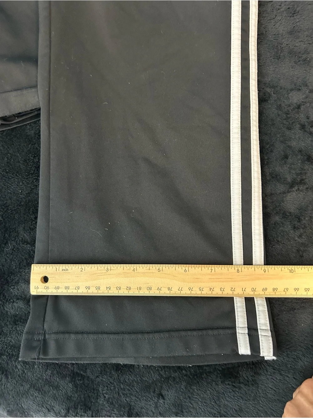 Vintage Y2k Adidas Sweatpants Men’s Small Black Loose Baggy Embroidery 3 Lines